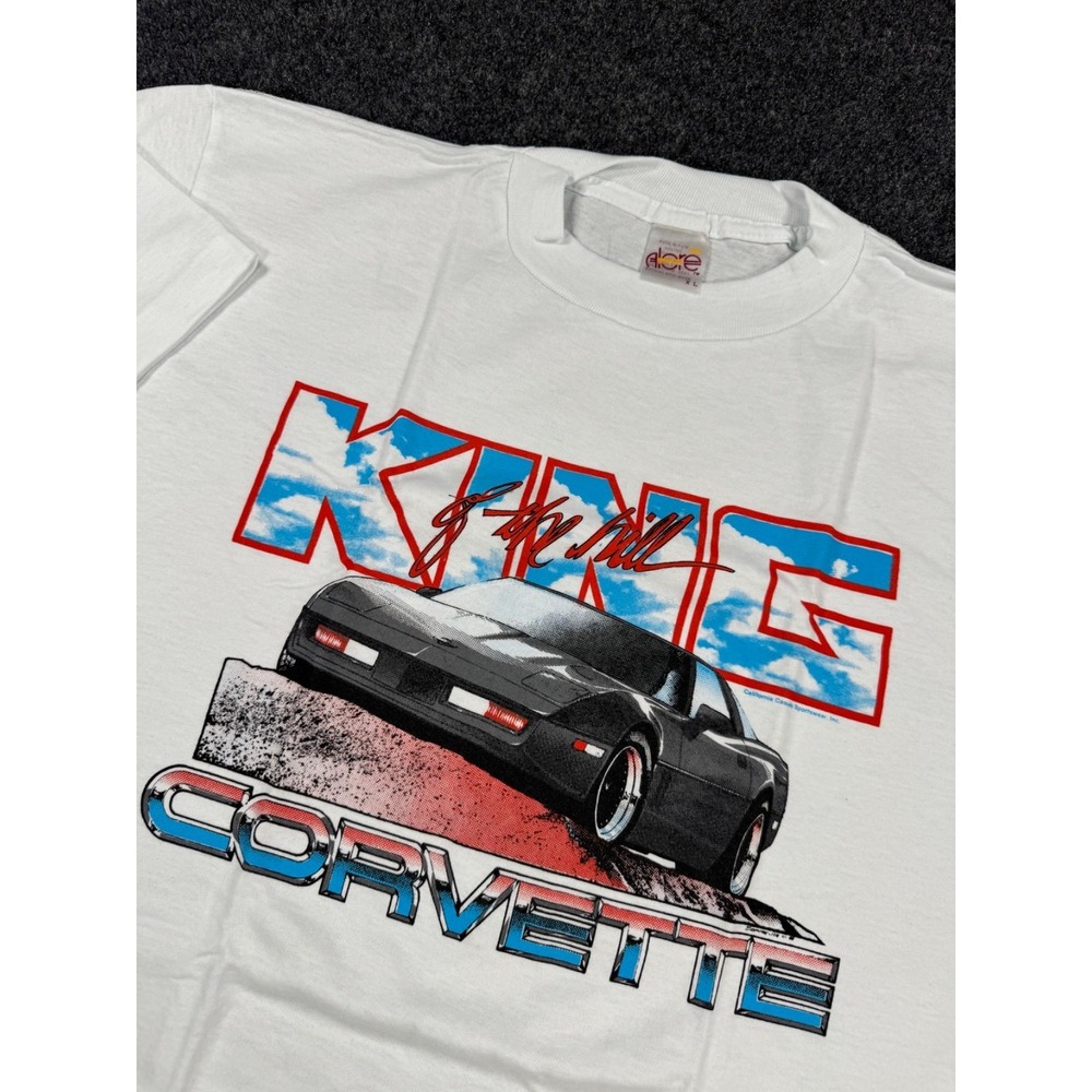 VTG 1989 King Of The Hill Corvette T Shirt XL NOS NWT Made USA Alore C4